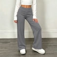 thumbnail image 6 of Besolor Yoga Pants for Girls Elastic High Waist Wide Leg Sweatpants Casual Loose Thin Teen Kids Loungewear Workout Trousers(10-11 Years,Dark Gray), 6 of 7