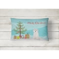 thumbnail image 2 of Carolines Treasures CK3501PW1216 Maltese Design2 Christmas Tree Canvas Fabric Decorative Pillow 12HX16W multicolor, 2 of 4
