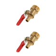 thumbnail image 4 of ZheElen Valve à Boisseau Sphérique en Laiton Fileté Polyvalent pour 4 Utilisations interface 20mm 8mm Rouge 2Set, 4 of 6