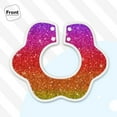 thumbnail image 3 of Bingfone Rainbow Glitter Soft Bibs For Baby Boy Girl 360 Rotate Petal Absorbent Bibs Washable For Drooling Teething, 3 of 9
