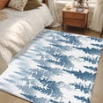 thumbnail image 4 of Blue Forest Area Rug 4x6 FT, Non Slip Kids Room Carpet, Contemporary Silhouette Abstract Art Washable Soft Floor Carpet Non-Shedding Throw Rug for Dorm Kitchen Study Room Home Office Bedside, 4 of 9