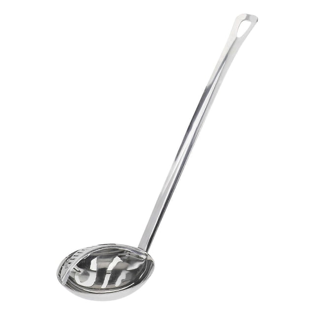 Colander for Kitchen Stainless Steel Soup Spoon Small Size Silver Filter Soup Residue 1Pcs