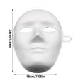 thumbnail image 2 of Hand Drawn Paper Masquerade Masks - Lightweight, Elastic Band, DIY Coloring for Party Role Playing, 2 of 3