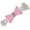 Pink, variant on Tiny Tuggers 7" Bone Shaped Puppy Dog Squeaker Rope Toys Colorful Paw Chew Toy