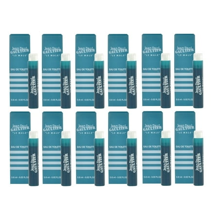 - LE MALE Jean Paul Gaultier JPG .8 EDT Travel Spray pack of 12 NIB