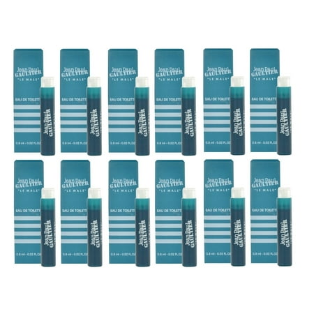 LE MALE Jean Paul Gaultier JPG .8 EDT Travel Spray pack of 12 (Best Jean Paul Gaultier Perfume)