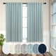 thumbnail image 1 of Cortinas Pitalk, mezcla de lino semitransparente, 132 x 137 cm, azul y verde, 1 of 9