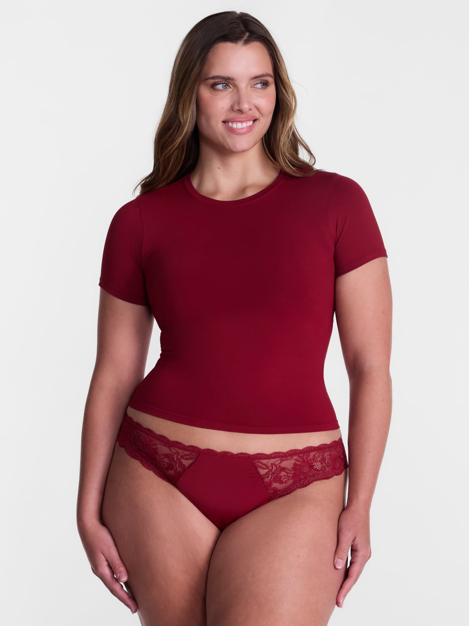 Joyspun Women's Everyday Seamless Shapewear T-Shirt, Sizes S-XXXL