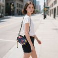 thumbnail image 5 of FORMRS Mini Crossbody Bag for Women Adjustable Rope Shoulder Casual Phone Purse, Red Floral Flamingo, 5 of 7