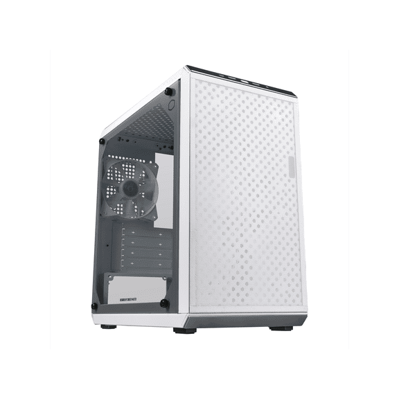Cooler Master Q300L V2 White Micro-ATX Tower, Magnetic Patterned Dust Filter, USB 3.2 Gen 2x2 (20GB), Tempered Glass, CPU Coolers Max 159mm, GPU Max 360mm, Fully Ventilated Airflow (Q300LV2-WGNN-S00)