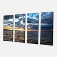 thumbnail image 2 of Beautiful Seascape under Cloudy Sky - Modern Seashore Canvas Art, 2 of 3