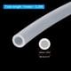 thumbnail image 2 of Tubería de silicona Uxcell 5/32" ID x 1/4" OD 1 rollo 3.28 pies de manguera de silicona pura alta flexible clara, 2 of 6