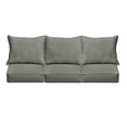 thumbnail image 3 of Sunbrella  Canvas Charcoal Grey Indoor/Outdoor Deep Seating Cushion Set - 23 in W x 25 in D, 3 of 5
