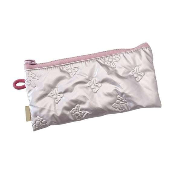 Huhudde Bows Coin Purse Portable Pencil Case Simple Wallet Coin Pouches Money Bag Makeup Storage Bag Change Bag Quilted Change P