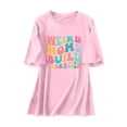 thumbnail image 4 of Lkhaha Women T Shirt Colorful Letter Print Oversize Short Sleeve Casual Crew Neck Fashion Y2K Clothes 2026 Pink 2XL, 4 of 4