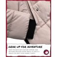 thumbnail image 3 of CANADA WEATHER GEAR Women's Winter Jacket - Heavyweight Long Length Bubble Puffer Parka (S-3X), 3 of 7