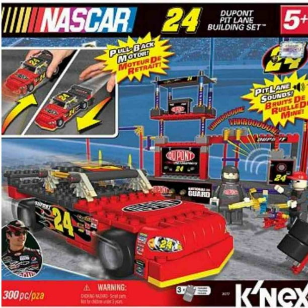 K Nex Nascar Dupont Pit Lane Building Set 300 Pc Knex Walmart Com