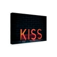 thumbnail image 2 of Trademark Fine Art Tim Mossholder Kiss In Neon Canvas Wall Art, 2 of 4