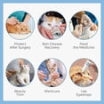 thumbnail image 4 of 1pcs Collier Cône de Chat Ajustable Doux, Collier de Récupération Mignon pour Chat après Chirurgie (Trois Tailles au Choix), 4 of 6