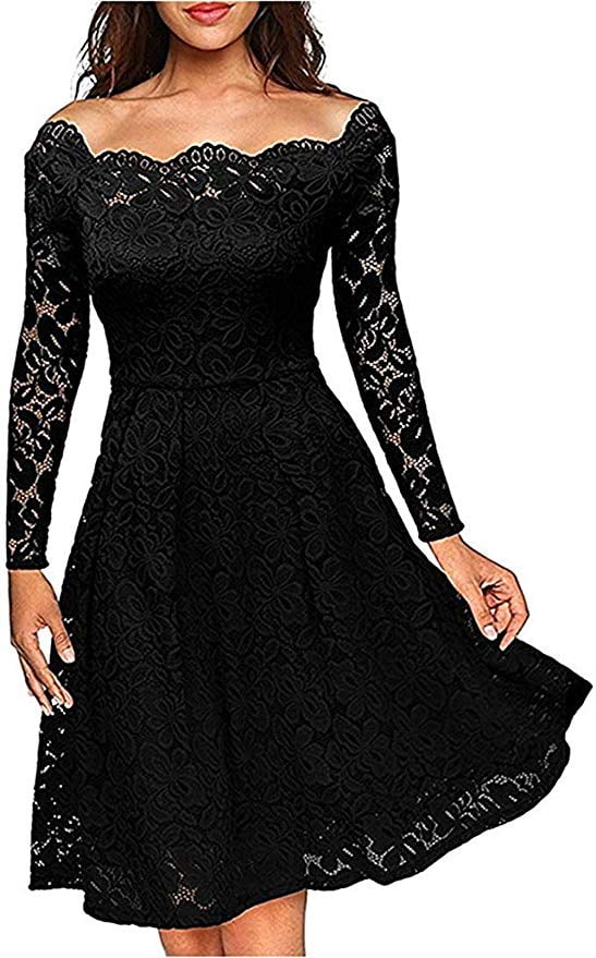 floral lace swing dress