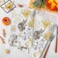 thumbnail image 3 of Yellow Grey Botanical Kitchen Towels Set of 3, Spring Floral Watercolor Soft Microfiber Dish Towels, Absorbent Quick-Dry Washable Dishcloths for Kitchen Cleaning, Drying Dishes, 18x28 Inches, 3 of 9