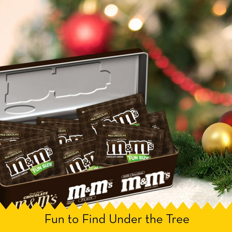 M&M'S Milk Chocolate Fun Size Christmas Candy Gift Tin, 3 oz - Fry's Food  Stores