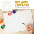 thumbnail image 6 of WASHWEPE Reusable Drawing Stencils Plastic 6Pcs 7.9x7.9in, 6 of 8