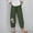 6-Green, variant on SELONE Wide Leg Linen Pants for Women Plus Size High Waist High Rise Elastic Waist Casual Slim Fit Linen Long Pant Slim High Solid Color Sports Cotton And Pants for Everyday Wear Running Yellow XXL