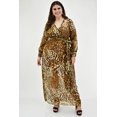 thumbnail image 5 of Maxi Vestido Vaporoso Tallas Extras Roman Fashion 2387 Animal Print cafe 36, 5 of 5