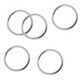 thumbnail image 1 of 5 piezas de s tóricos de acero inoxidable 304 marino, correas artesanales circures, 3 espesor, 25 diámetro interior Baoblaze Anillo de acero inoxidable o, 1 of 6