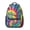 Green and Yellow, variant on Red and Yellow Tie Dye Pattern Backpack for School, Cute School Bag with Adjustable Shoulder Straps and Padded Back, 15.3"x11"x6.7"