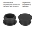 thumbnail image 2 of Silicone Snap in Locking Hole Plugs, Seal Cover Panel Round for Kitchen Rubber Bulkheads 20mm Black,4Pcs, 2 of 7
