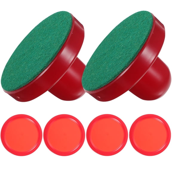 Worgeous 8-Piece Red Replacement Felt Set for Air Hockey Table Bottom and Enhanced
