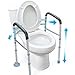 thumbnail image 3 of OasisSpace Rail de Sécurité pour Toilettes Autonome - Cadre de Sécurité Médicale Robuste pour Personnes Gées, Handicapées et Handicapées - Rampes de Toilette Réglables, Design Réglable en Largeur, Adapté à Toutes les Toilettes, 3 of 4