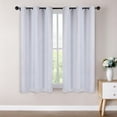 thumbnail image 6 of Superior Jaxon Blackout Curtains Set of 2, Grommet Header Curtain Panel Pair, 42"W x 63"L, Platinum, 6 of 6