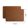 thumbnail image 5 of ievspot Faux Leather Placemat Rectangle Dining Table Decoration Pad Kitchen Supplies, 5 of 8