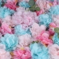 thumbnail image 5 of Miumaeov 12pcs Pink Blue Artificial Silk Flowers 15 x 23ft UV Protected Wall Backdrop Panels, 5 of 13