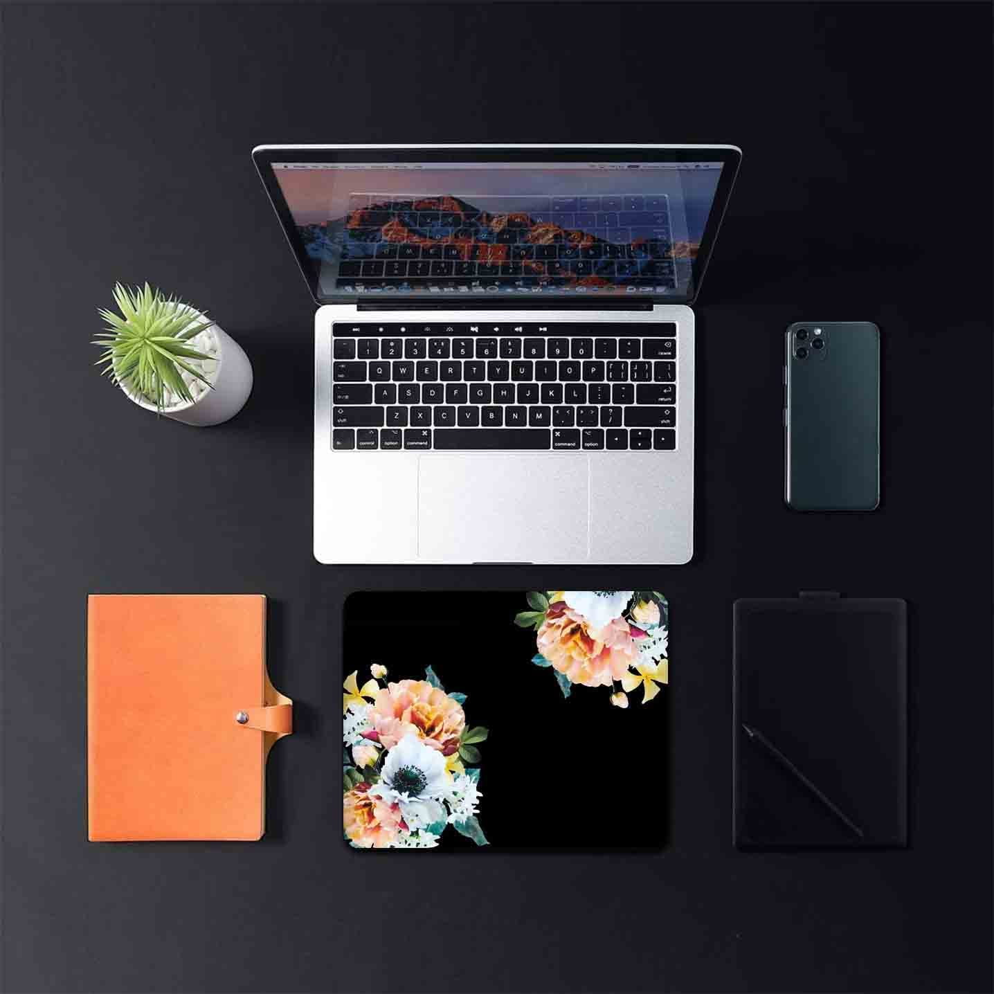 Cute Floral Mouse Pad, Peony Flower Mouse Pad with Design, Non-Slip Rubber Base Computer Mouse Pad Premium-Textured & Waterproof Mouse Pad for Women Girls,Office Desk Decor Accessories