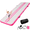 Pink, variant on FEMCHIC 13 ft Inflatable Air Gymnastics Training mat, Tumbling Mat with Electric Pump, 4'' Thick Tumble Track for Home, Cheerleading, Gym, Water, Yoga, Outdoor