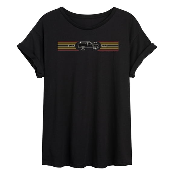 Ford - Bronco Xlt Built Wild - Women's Oversized Graphic T-Shirt
