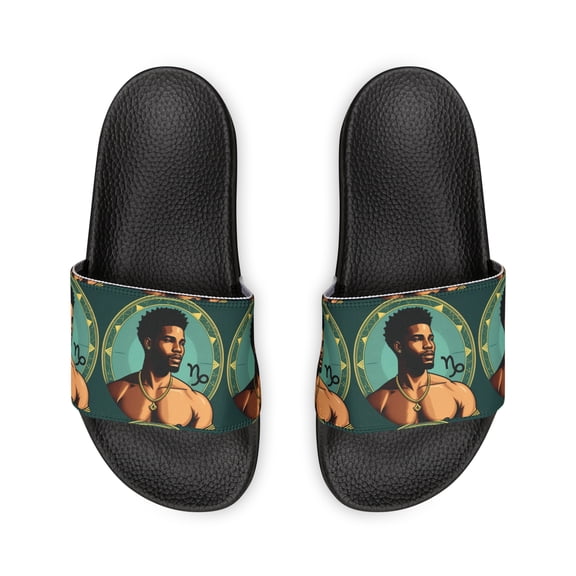 Capricorn Zodiac Men's PU Slide Sandals
