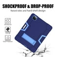 thumbnail image 5 of Dteck Case For iPad Pro 12.9" 5th Generation 2021,Shockproof Rubber Kickstand Case 3-Layer Protection Heavy Duty Cover for iPad Pro 12.9-inch 5th Gen 2021,Navy+Blue, 5 of 7