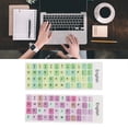 thumbnail image 3 of Stickers Clavier Anglais Pvc 2Pcs Stickers Clavier Coloré en Langue Anglaise Revêtement Imperméable à la Poussière Pvc Matériel pour Opputer Stickers Keycaps, 3 of 8