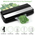 thumbnail image 2 of Cobectal Food Vacuum Sealer Machine with 1 Roll and 10Pcs Sealer Bags, Food Storage Saver for Dry & Moist Food, 2 of 9