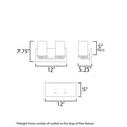 thumbnail image 2 of Maxim Lighting - Lateral - 2 Light Bath Vanity-7.63 Inches Tall and 12 Inches, 2 of 2