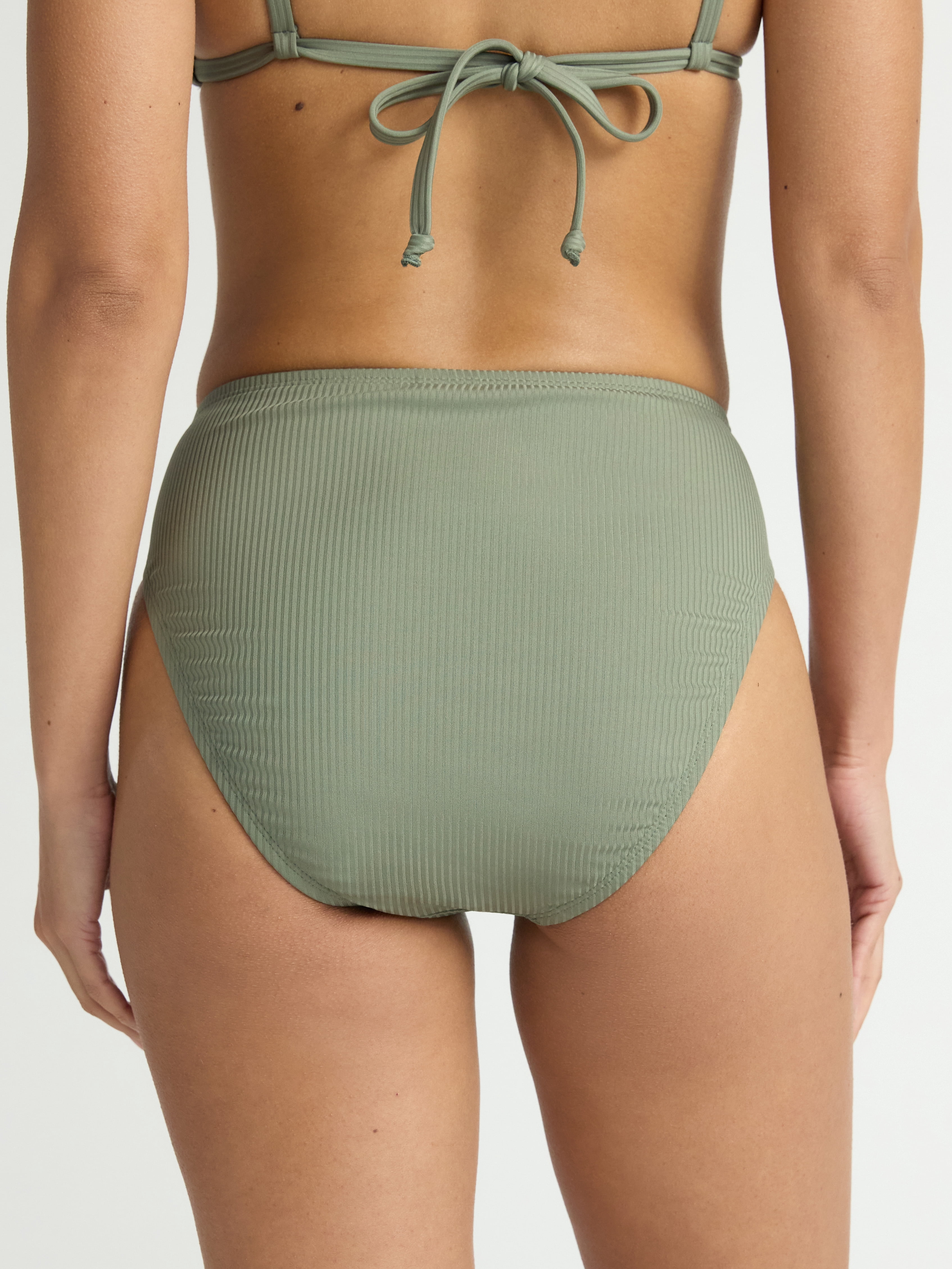 Time and Tru Women’s and Women's Plus Hi Cut High Rise Bikini Bottoms, Sizes XS-2X