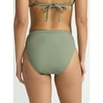 thumbnail image 4 of Time and Tru Women’s and Women's Plus Hi Cut High Rise Bikini Bottoms, Sizes XS-2X, 4 of 6
