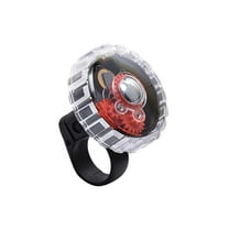Incredibell Gearbell Bell Black/Multi-Color Clear Dome Shows Working Internals