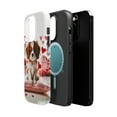 thumbnail image 2 of DistinctInk Tough Case for Apple iPhone 13 PRO (6.1" Screen), Compatible with MagSafe Charging - Valentine's Day Cavalier King Charle Spaniel Puppy, 2 of 6