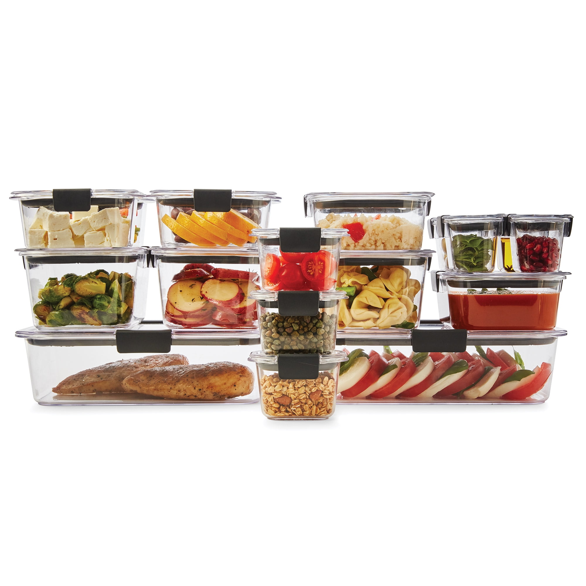 Rubbermaid Brilliance Food Storage Containers - Clear, 3 pc - Kroger